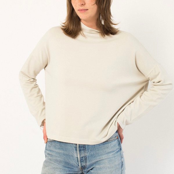 Filosofia Jay Mock Neck Top (Tan)